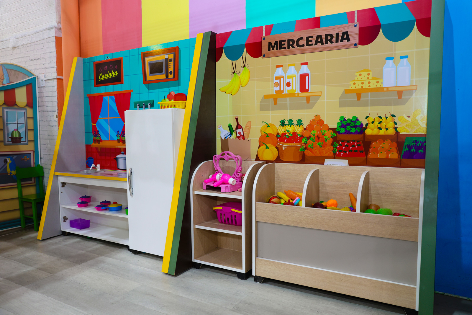 Brincadeiras temáticas e estruturas