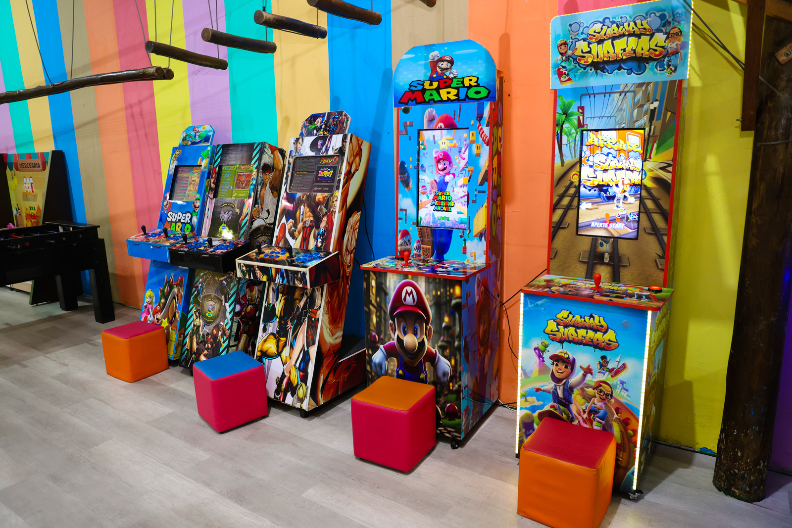 Pista de trampolim com cesta